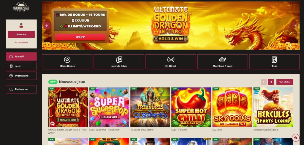 Avis Casino Orient Express en Ligne