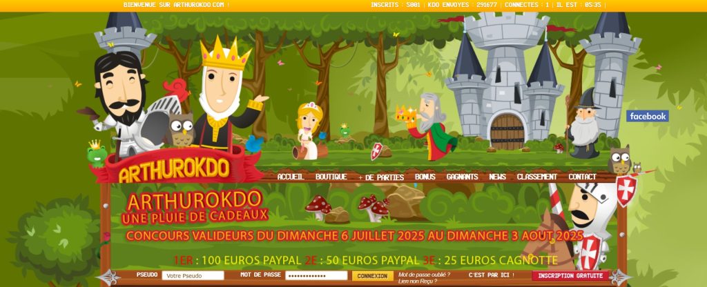 arthurokado.fr, le site
